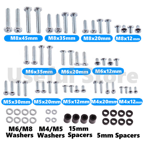 Bracket screws bolt washer - bracket,