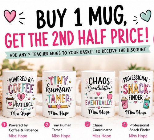 Personalised teacher mug funny - mug,