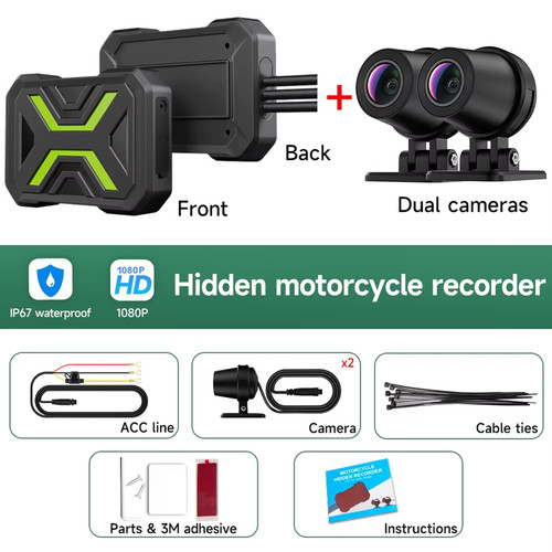 Motorcycle dvr dash - dvr, cam