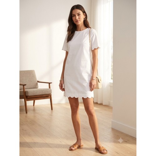 Cos white scalloped - cos,
