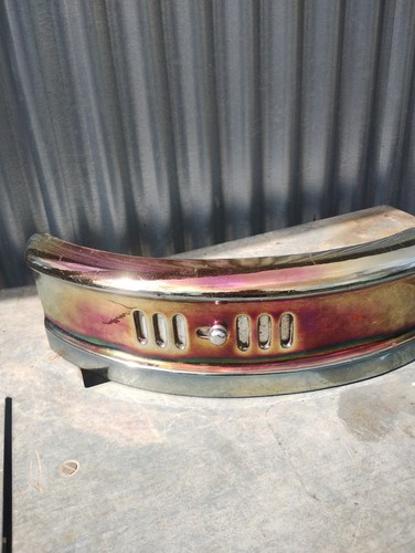 Vintage cast iron enamel fire - vintage,