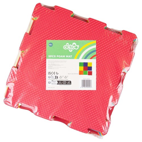 Activo foam play mat 9pcs - foam,