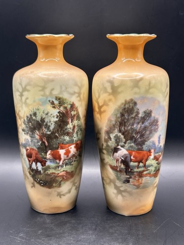 Pair antique transferware - antique,