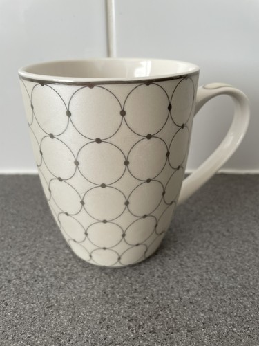 Belleek beige silver geometric - beige/silver,