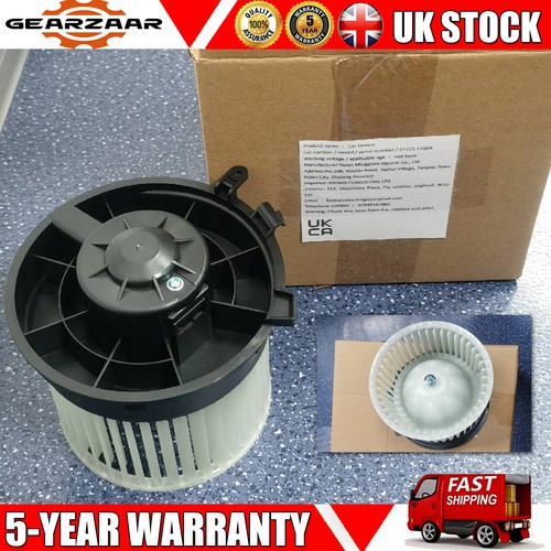 New heater blower - new, motor