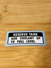 Honda RC 30 RC 30 VFR 750 R Reserve Tank Adesivo Sticker Decal Add Coolant Up