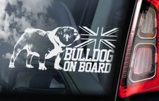 BULLDOG Car Sticker, British