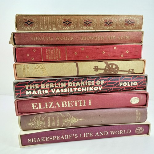 Folio society books red - 8x,