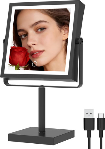 Ruacq makeup mirror with - makeup,
