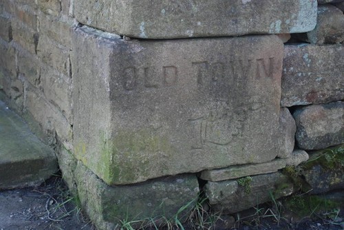 Photo 6x4 old guide stone - stone, by