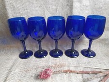 5xLibbey Glass Premiere Cobalt
