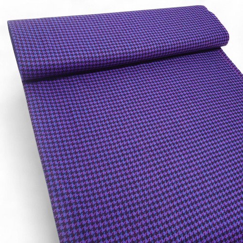 Pure wool dogtooth purple - purple, blue
