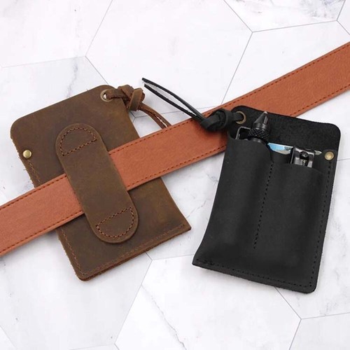 Small leather edc pocket - small,