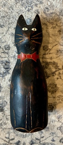 Primitive black cat folk - primitive, art