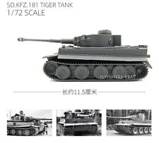1/72 WW2 BATTLEField German Panzerkampfwagen VI AUSF.E TIGER I Tank NO Painted