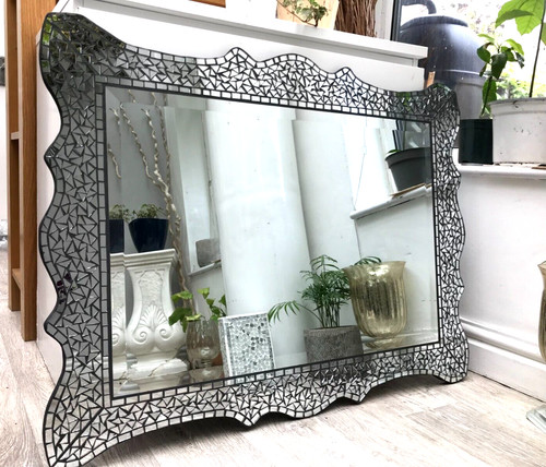 Handmade mosaic rectangle - mosaic, wall