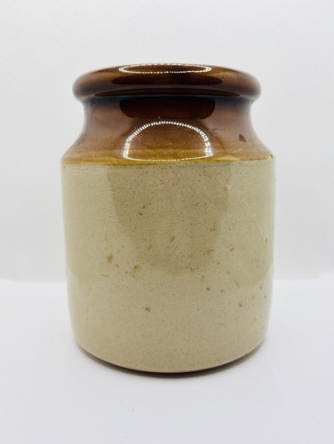 15cm vintage salt - vintage, glazed
