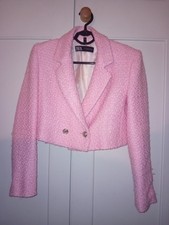 Zara Pink Double Breasted Long