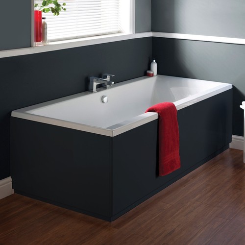 Nuie modern straight bath - modern,