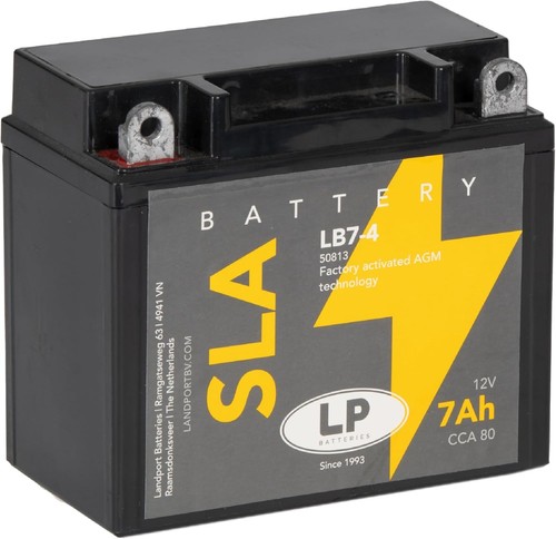 Motorbike lb7 sla battery - lp,
