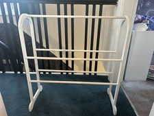 White Wooden Towel Rail Rack