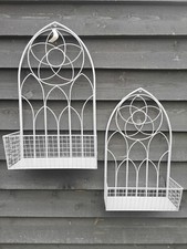 Pair Of Metal Wall Planters