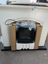 warmlite 1.85kwh newcastle cream arch front fireplace suite