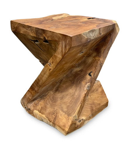 Teak root side table - teak,