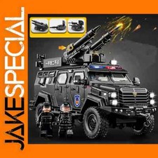 JakeSpecial - Miniature Car 1:24 Alloy Police Armored Car Model Model Re...