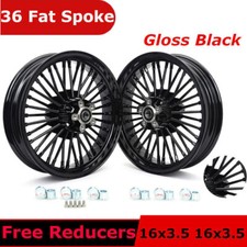 16x3.5 Fat Spoke Wheels for Harley Heritage Softail Classic FLSTC Fatboy FLSTF