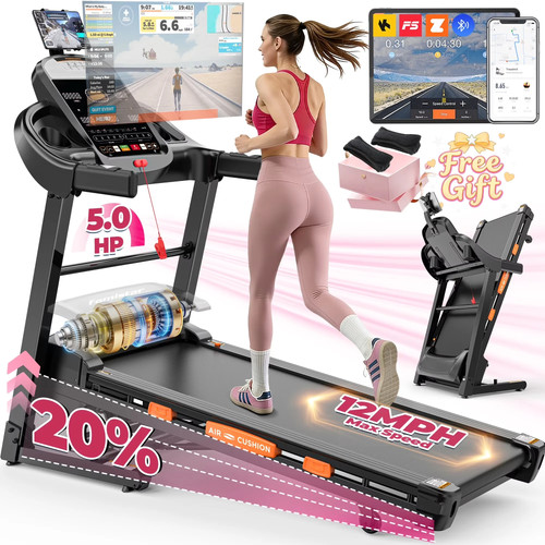 Folding treadmill w - 5.3, w/