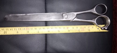 Pair old steel antique - ,