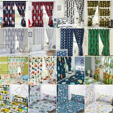 KIDS BOYS CURTAINS 66" x 72" - CAMOUFLAGE DINOSAURS TRAINS ARMY FOOTBALL SPACE