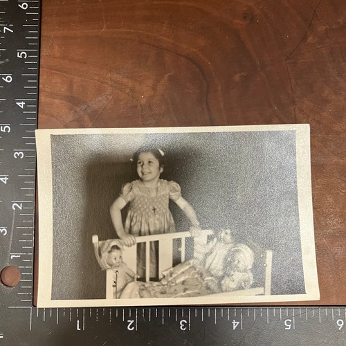 Vintage rppc young girl - young, dolls