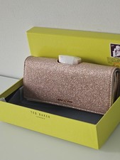 Ted Baker Large Glitter Bobble Purse - Rosegold, Xmas Gift