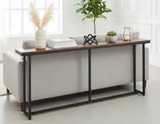 Long Slim Console Table Rustic