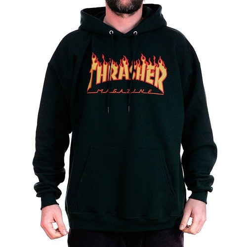Thrasher magazine black flame - black,