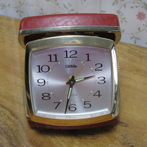 Coral folding travel alarm - folding,