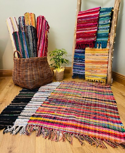 Rag rugs recycled cotton - rugs,