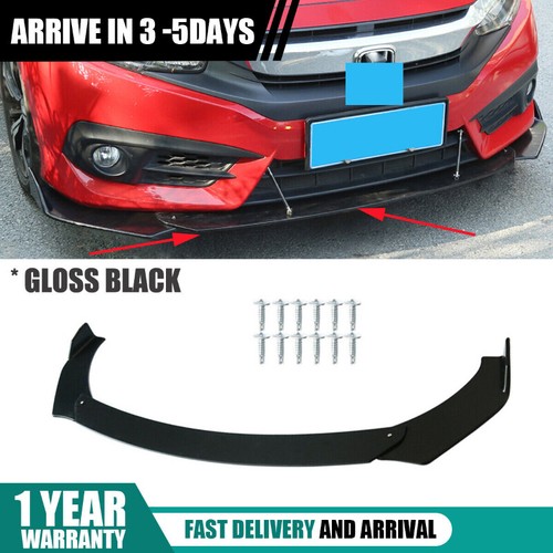 Gloss black splitter spoiler - black,