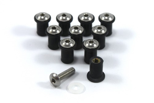 10x rubber well nuts - 10x,