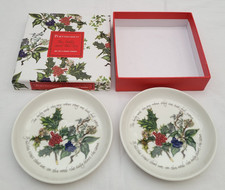 Portmeirion The Holly And The Ivy Set Of 2 Sweet Dishes In Original Box