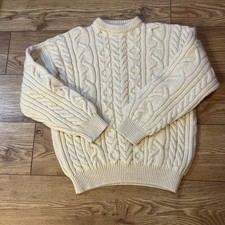 Pure New Wool Aran Cable Knit