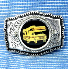 RV Camper Belt Buckle Western