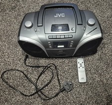 JVC RC-EZ51 Portable CD Radio Tape Player Silver Compact Boombox