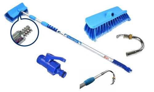Telescopic aluminum wash - 3m,