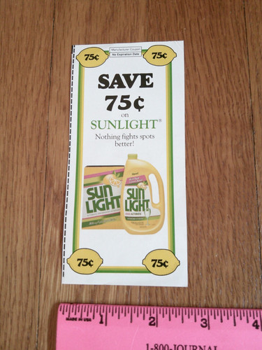 Vtg sunlight dish - sunlight, soap