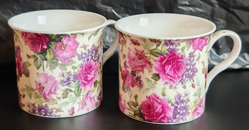 Fine bone china floral pink - fine,
