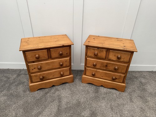 Pair vintage solid pine - vintage,