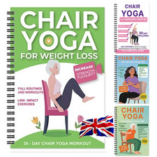 Chair Yoga for Seniors 60+: 40+ Exercises Strength Balance Wellness Weight Loss